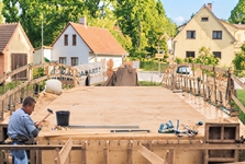 Most ve Skuhrově by mohl být hotový do konce října